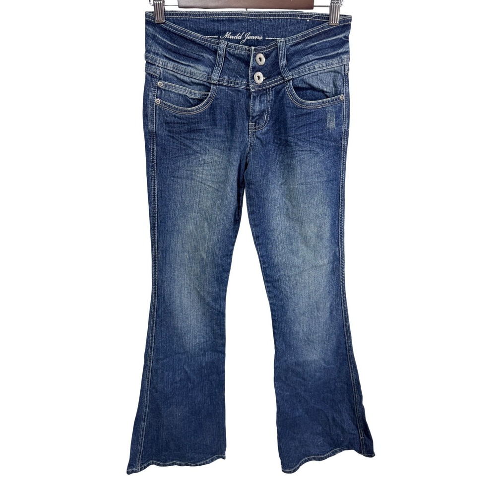 Vintage Mudd Women's Juniors 3 Blue Jeans‎ Low Rise Bootcut Y2K Retro